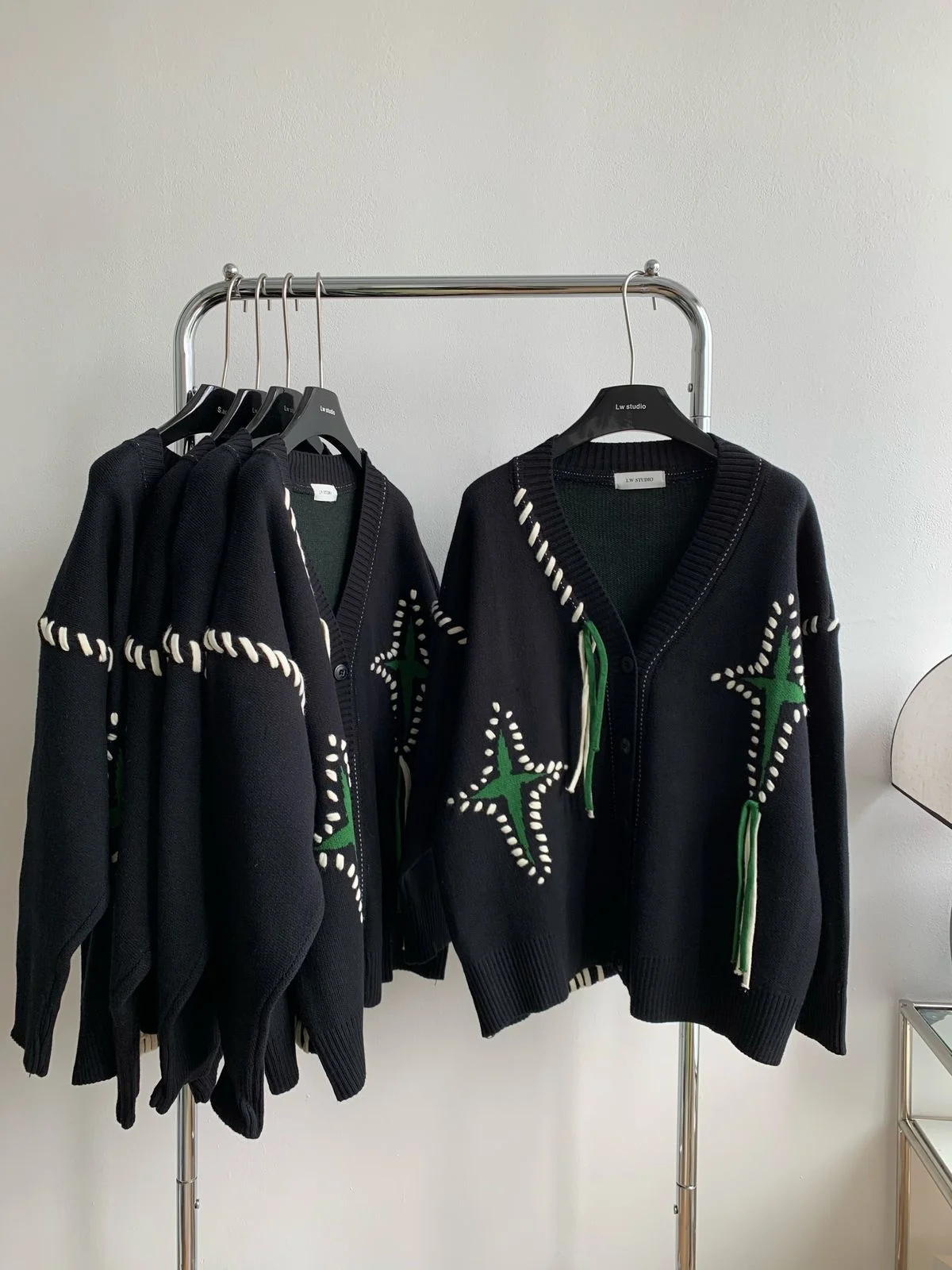 

Women's Star Tassel Knit Cardigan Sweater Loose Coat In Autumn