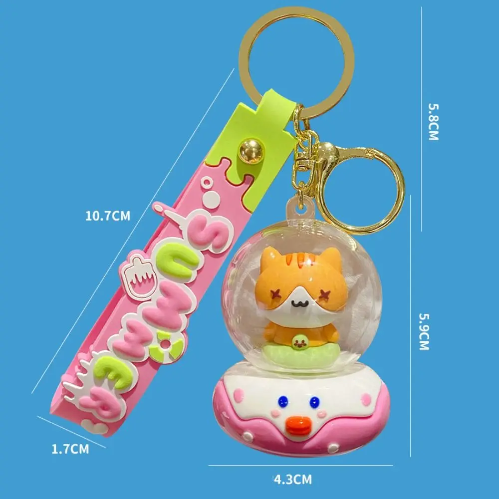 Креативный милый мультяшный брелок-пилот пончик кукла брелок с котом ПВХ Kawaii