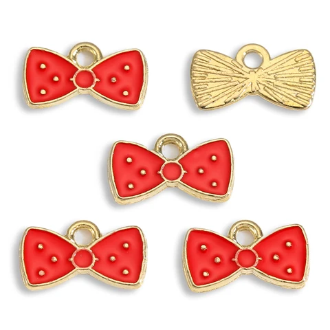 Подвески-талисманы YuenZ золотые бабочки 12*7 мм 50 шт