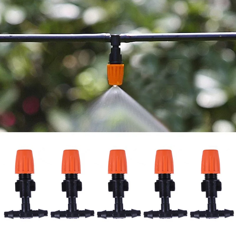 

10PCS Micro Drip Irrigation Misting Nozzles Garden Adjustable Watering Sprayer Misting Atomizing Sprinkler Drippers