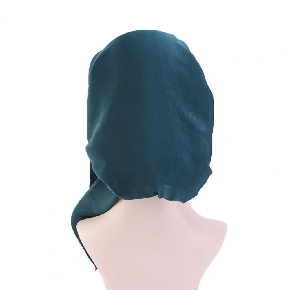 

Pure Color Terrific Lace-up Design Women Headwraps Solid Color Head Scarf Easy to Wear for Sleeping