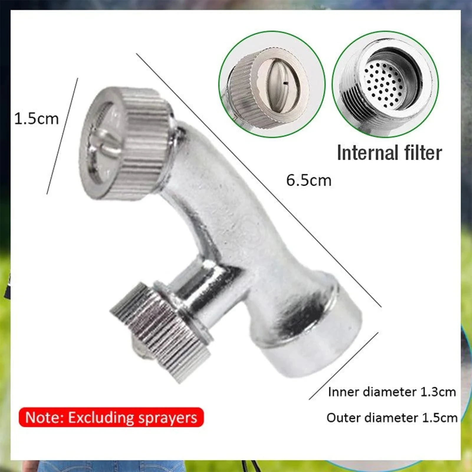 

Agricultural Atomizing Sprayers Nozzle Double Nozzle Head Water Saving Garden Agriculture Misting Nozzles for Plant Care