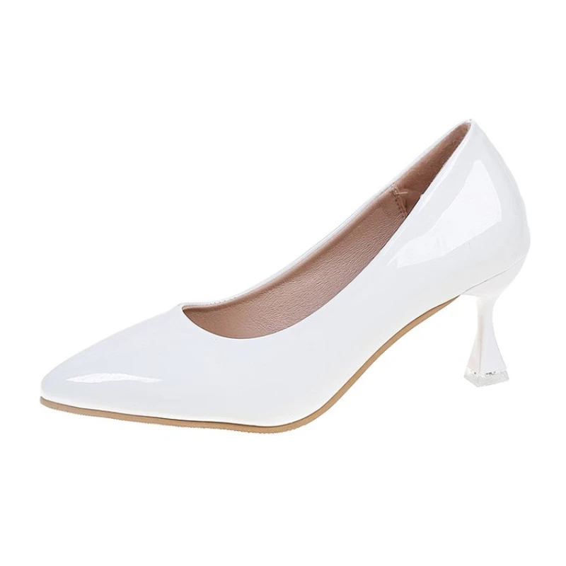 

New 2022 Spring Autumn Ladies Sparkling Party High Heels Fashion Women Pointy Toe Sexy Wedding Stilettos Plus Size 35-44