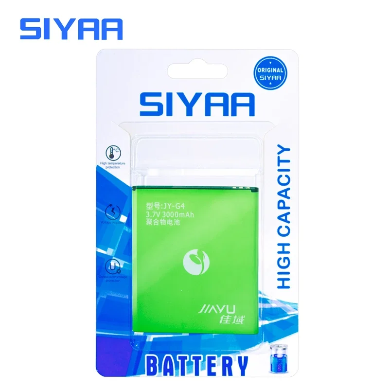 SIYAA Оригинальная батарея JY-G4 JY-G5 для Jiayu G4 G4C G4S G4T G5 G5s JYG4 JYG5 Замена литий-полимерной мобильной телефонной батареи