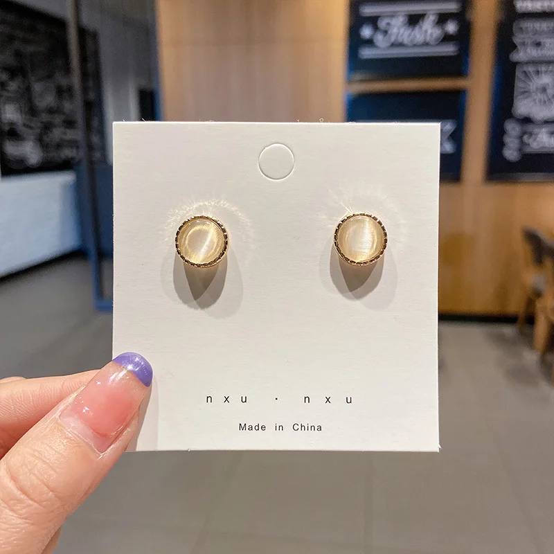 

54 Styles Women Earrings Retro Korean Geometric Stud Earrings for Women Korean Small Metal Pearl Earring Party Wedding Jewelry