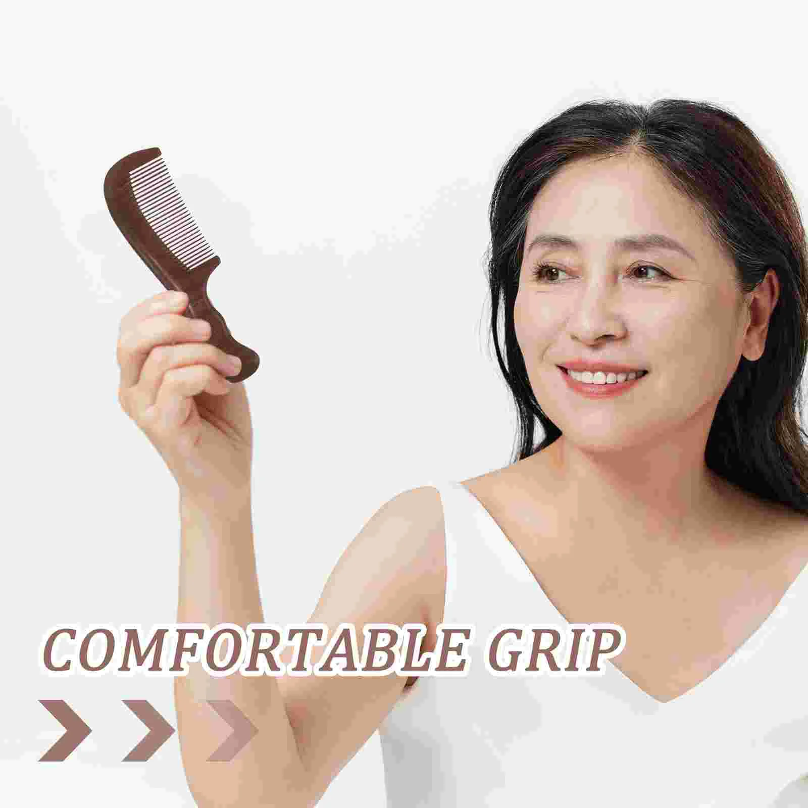 Расческа из черного дерева женский аксессуар инструмент для укладки женской