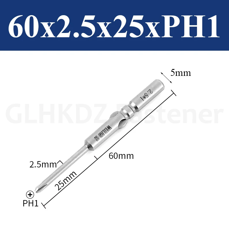 50-80 мм 801 электрическая крестовая отвертка 5 мм с круглым хвостовиком и крестообразной головкой электрическая отвертка магнитная отвертка PH00-PH2