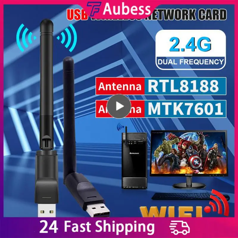 

Portable 2.4g Antenna Usb 802.11n/g/b Ethernet Wifi External Antenna 150mbps Usb Wireless Network Card For Pc Wifi Adapter