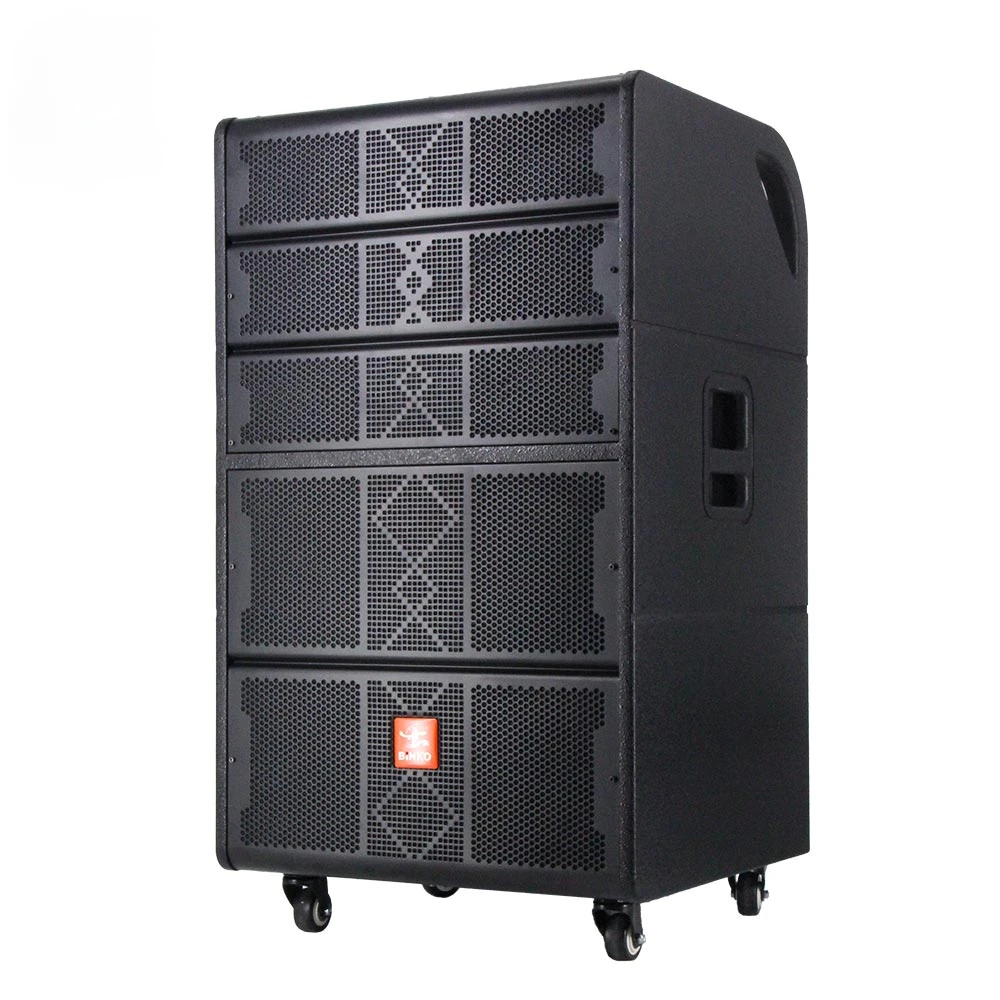 

Commercial 500w Speaker Double 15 Inch Powered Line Array Speaker Active Pro Sound System U-wireless MIC High Quality