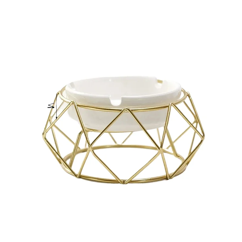 Пепельница с полкой украшение для гостиной геометрические украшения пепельницы