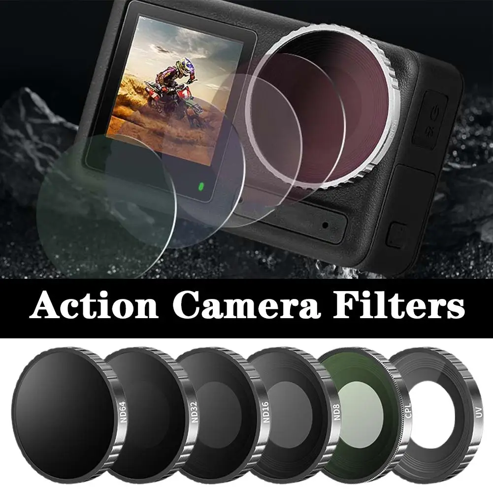 Фильтр для объектива камеры Dji Osmo Action 5pro UV CPL ND8 ND16 ND32 ND64