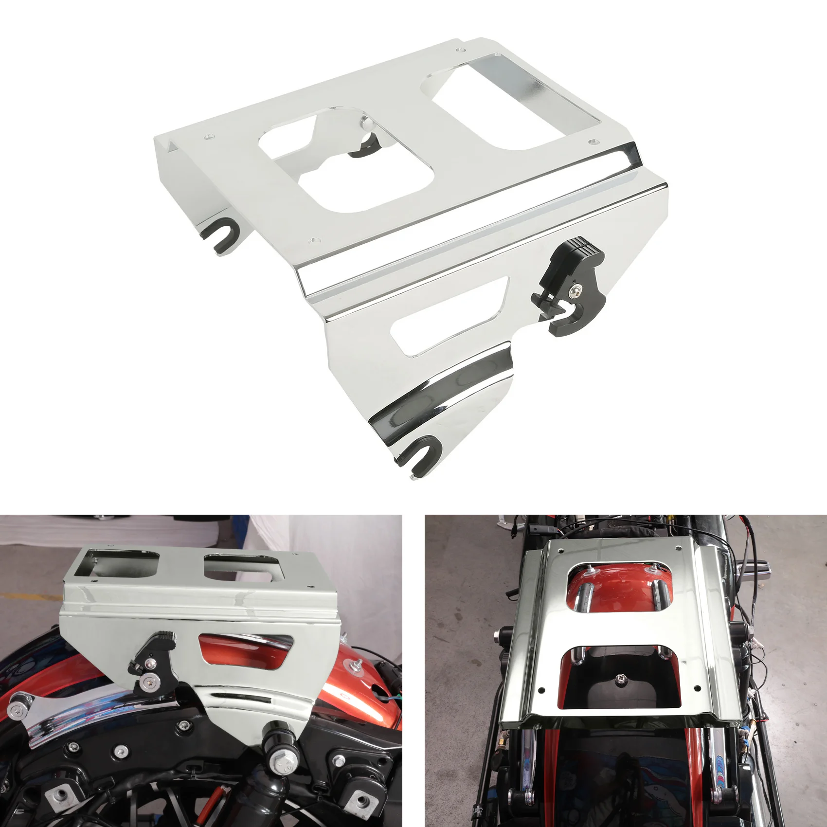 Съемная стойка для мотоцикла Solo Mount Harley Touring Tour Pak Road King Glide Street FLHR 2009-2013 2012 2011 10