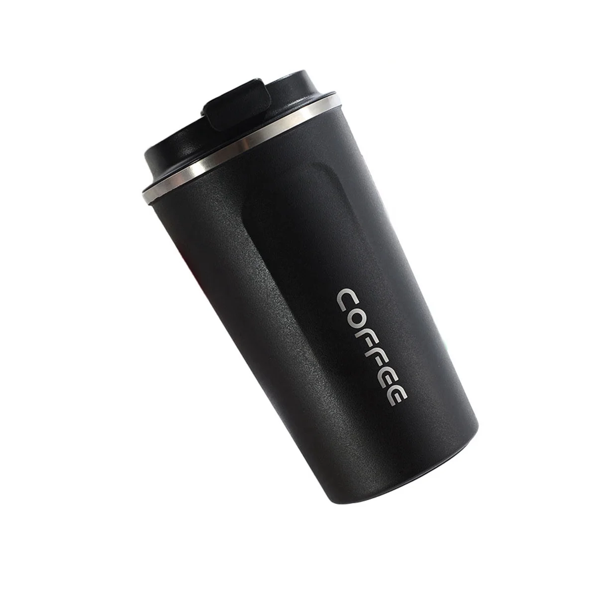 

Кофейная чашка с крышкой из нержавеющей стали и силикона, металлическая Изолированная чашка для кофе, портативная уличная портативная чашка для подарка