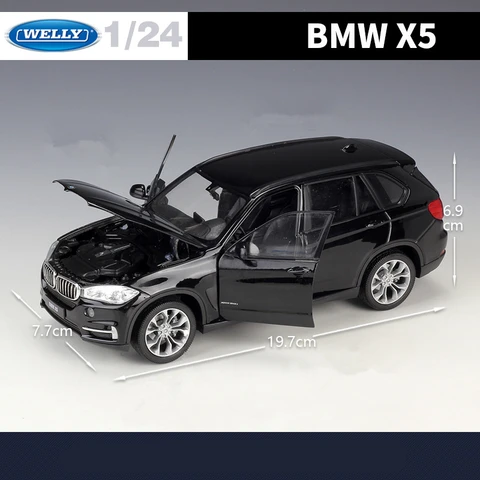WELLY 1:24 BMW X5 SUV металлическая модель автомобиля