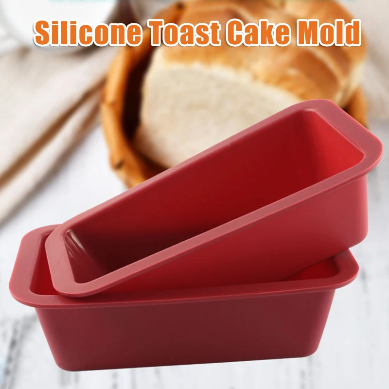

Silicone Cake Mold Rectangular Non-Stick Easy Release Bread Toast Mould Pan Moulds DIY Cupcake Baking Tray Kitchen Accessories