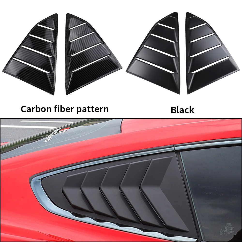 

Side Vent Window Louvers Car Rear Quarter Spoiler Panel Fit for Chevrolet Chevy Camaro 2016-2022 ABS Stickers Sun Shade
