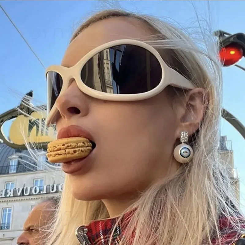 Dyymj Новые Индивидуальные забавные солнцезащитные очки женские крупные в большой