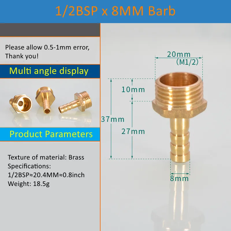 

Латунные фитинги для труб 6/8/10/12/14/16 мм