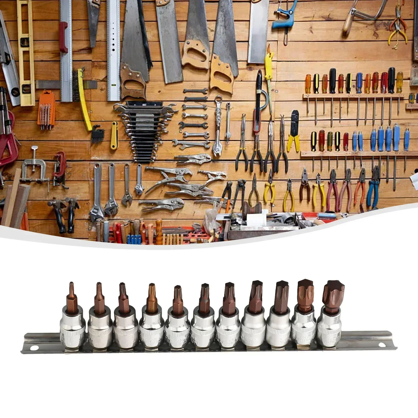 3/8 1/4 дюйма набор торцевых бит T10-T60 Torx электрическая отвертка из хром-ванадиевой