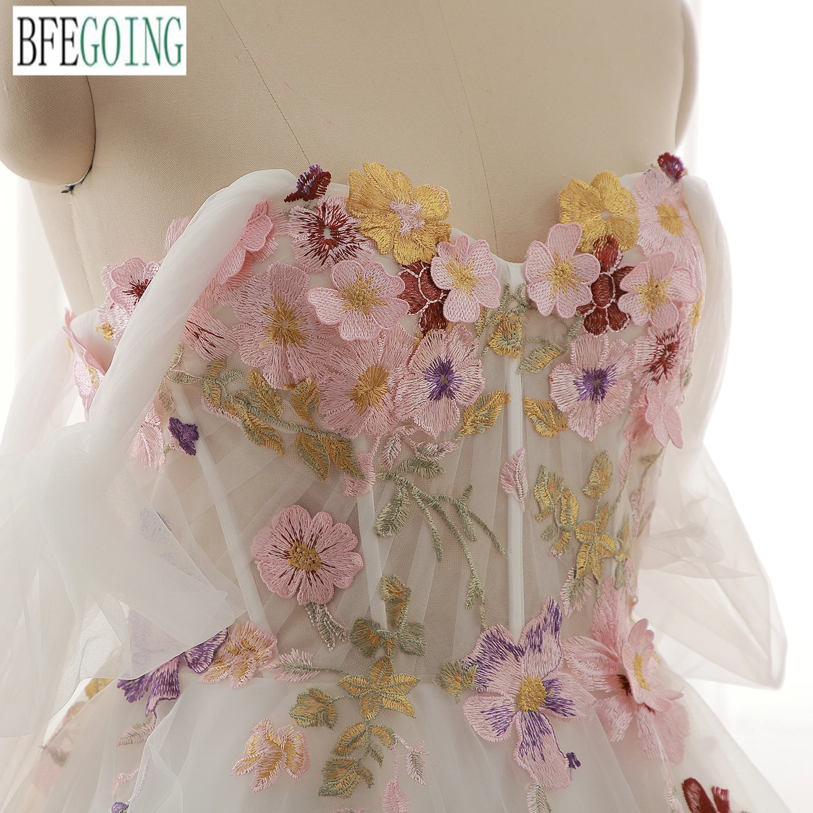 Бальное платье BFEGOING из тюля с цветами