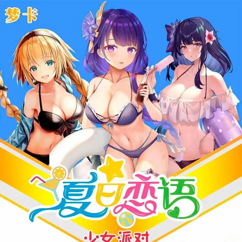 Продажа Коллекционная карта истории богини + 1MSR игры Аниме Сексуальная девушка купальник для вечерние бикини праздник бустер коробка Doujin игрушки и ...