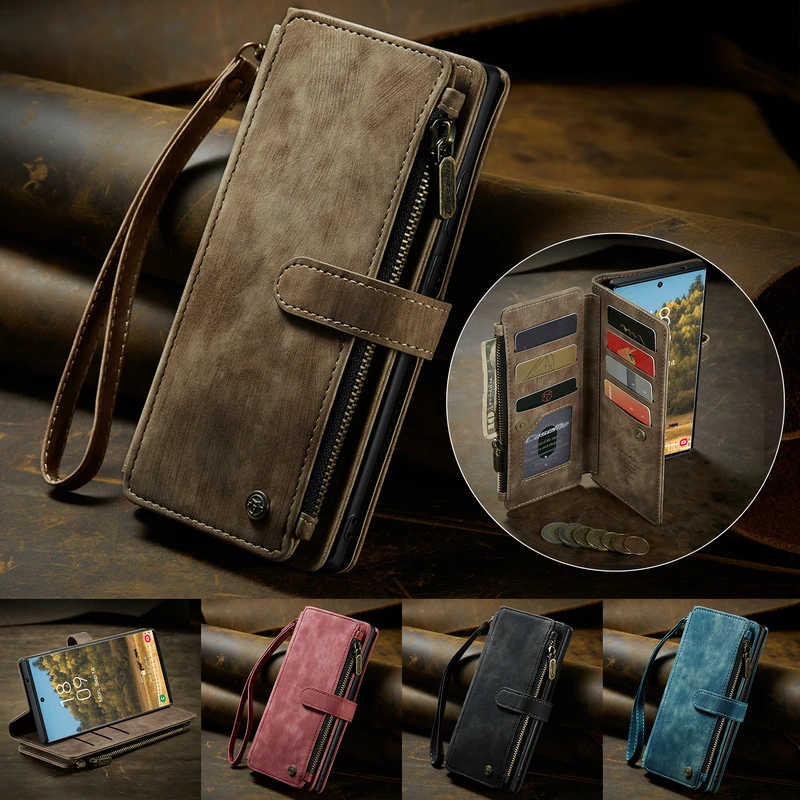 

Leather Wallet Case For Samsung Galaxy A53 A51 A33 A52 A32 A22 A12 A30 S20 S21 S22 S23 ultra S10 Plus note 20 Z fold5 Phone Case
