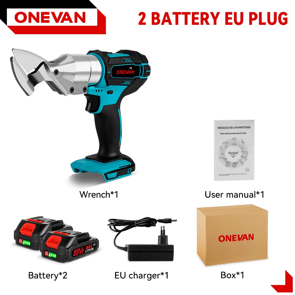 

ONEVAN Аккумуляторные ножницы для резки металла 18В
