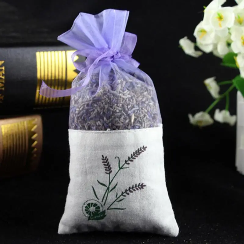 

Natural Dried Flowers Sachet Bag Lavender Rose Jasmine Rosemary Fragrant Bags Filling for Living Room Drawer Pillow Car Office