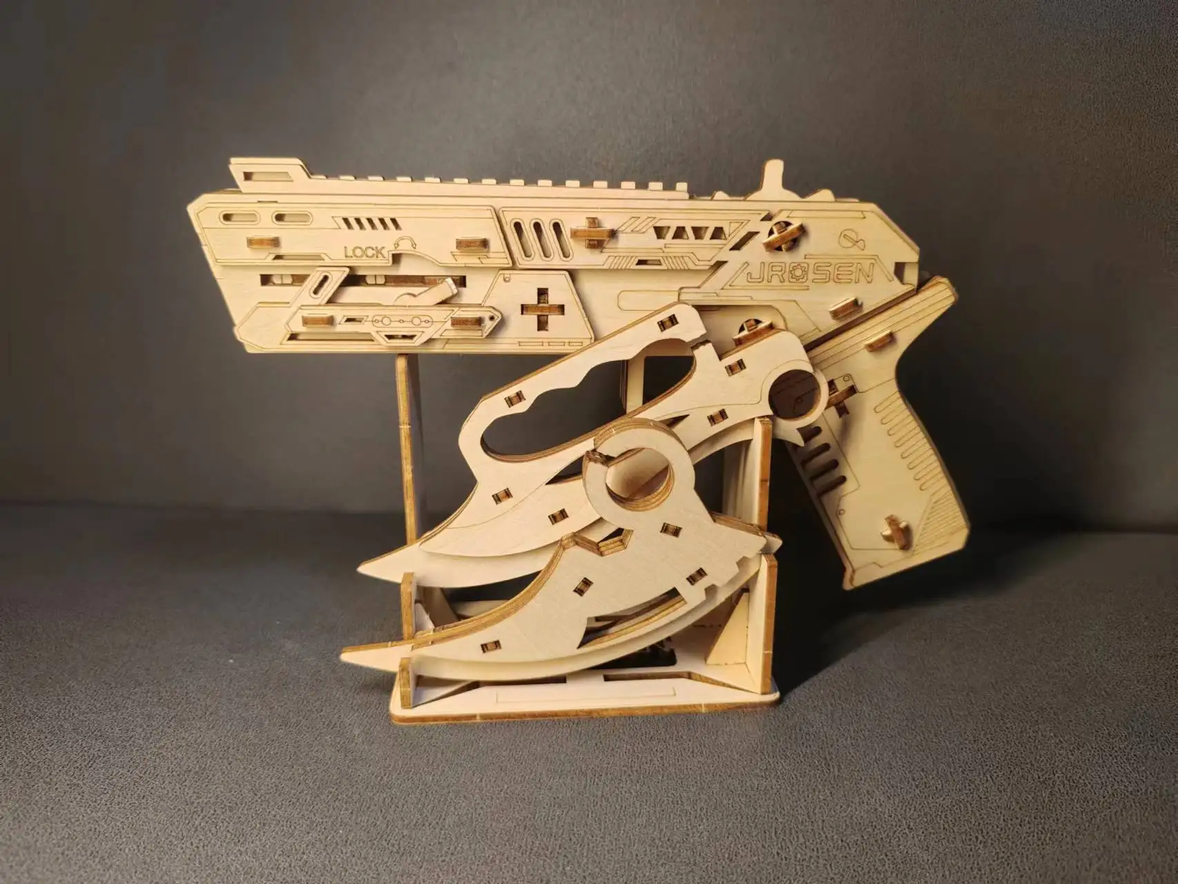 Детский деревянный пистолет Speed Wings Assault, хит продаж на Amazon, фигурки в виде кур для игры в «Курица-победительница» (art.: 3920d92bb264e) - 3920d92bb264e