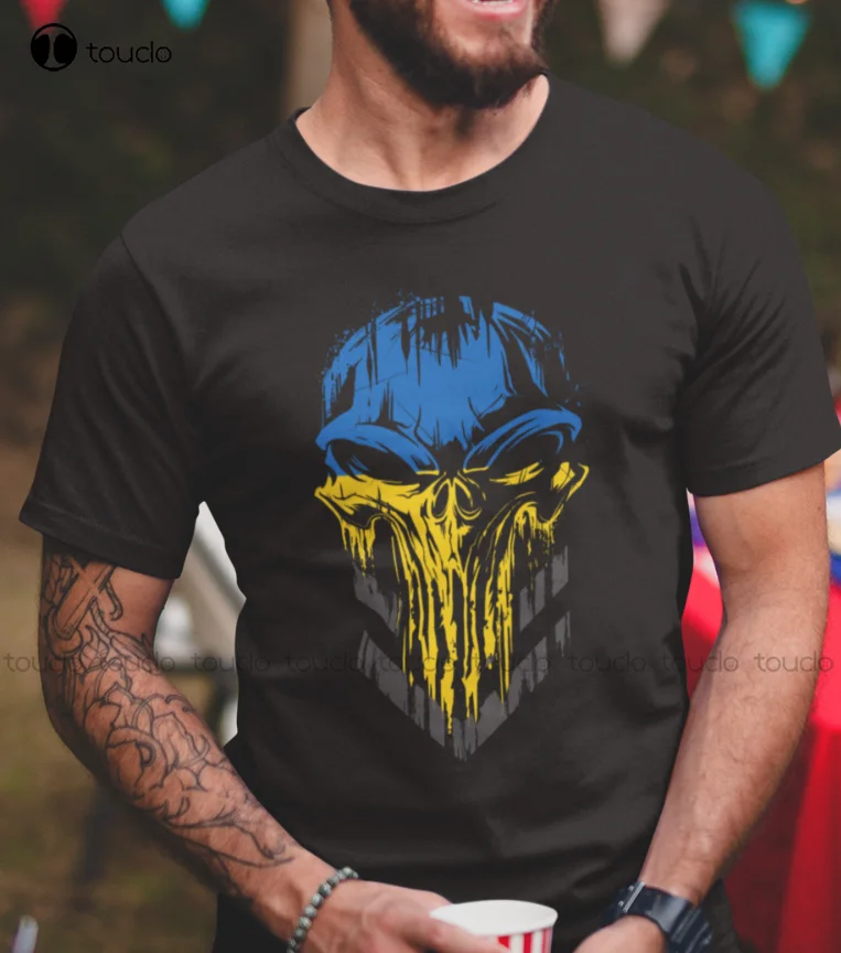 

Ukraine Flag T Shirt Military Ukrainian T-Shirt White Mens Tshirt Christmas Gift New Popular Xs-5Xl Unisex Streetwear Gd Hip Hop