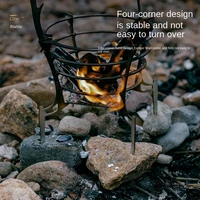 camping stove hanging wood stove campfire pit wood burner stainless steel burning furnace for barbecue bonfire