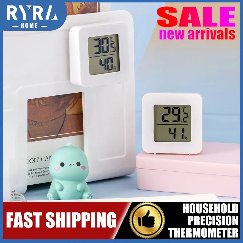 New Indoor Mini LCD Digital Thermometer Hygrometer Indoor Electronic Temperature Hygrometer Sensor Meter Household Thermometer