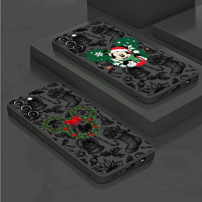 Чехол для телефона Disney с Микки Маусом и Рождеством Samsung Galaxy S23 S24 plus se S20 S10 lite 9