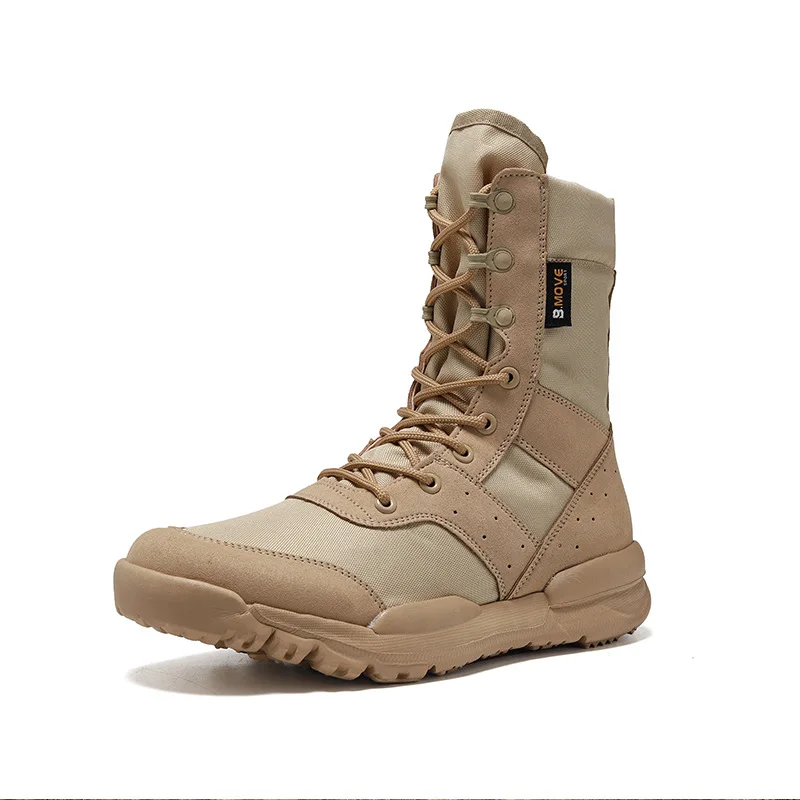 

Couple Military Tactical Ankle Boots Men Outdoor Stretch Fabric Breathable Light Mid-calf Boots Brand Designer Desert Boots