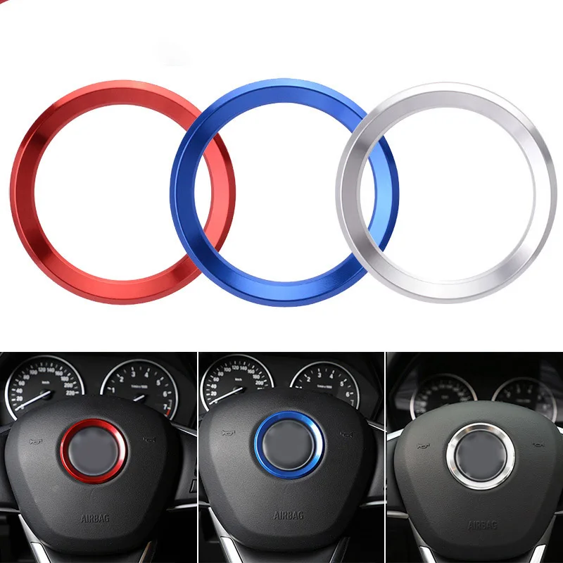 

Car Styling Decoration Ring Steering Wheel Trim Circle Sticker For BMW M3 M5 E36 E46 E60 E90 E92 X1 F48 X3 X5 X6