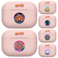 naruto jabali bijuu for airpods 1 2 pro case protective bluetooth wireless earphone cover for air pods case air pod cases pink c