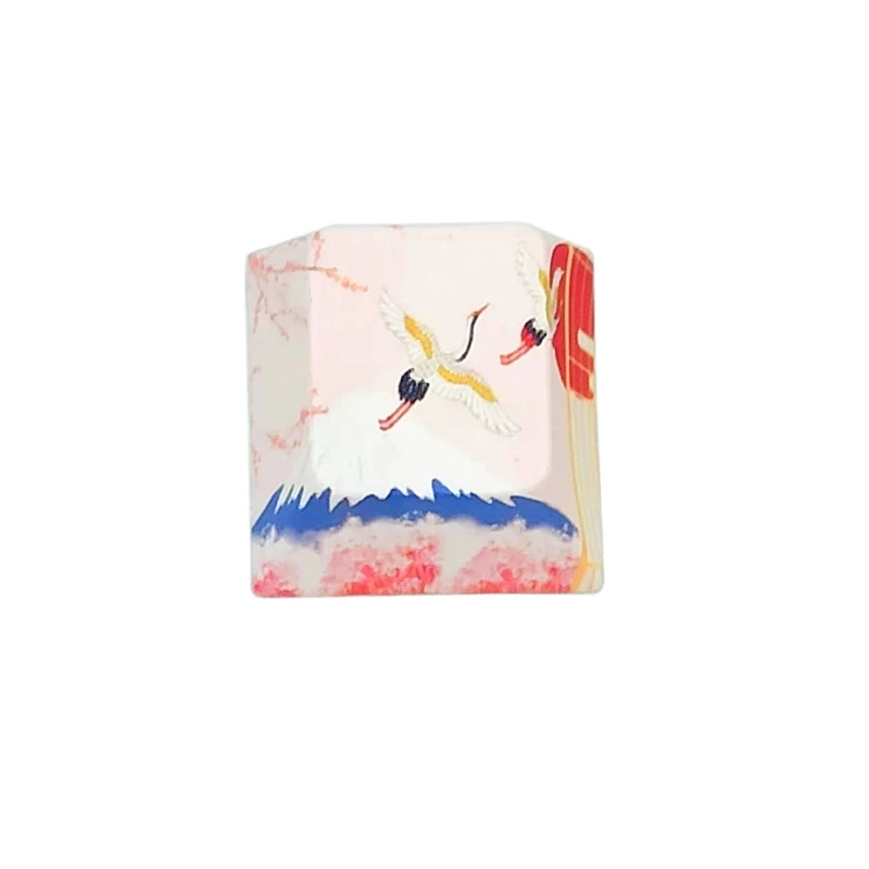 

DIY Crane / Snow Mountain Keycap Personality for KEY Cover for Mechanical Keyboard R4 Cherry Profile Dye Sublimation