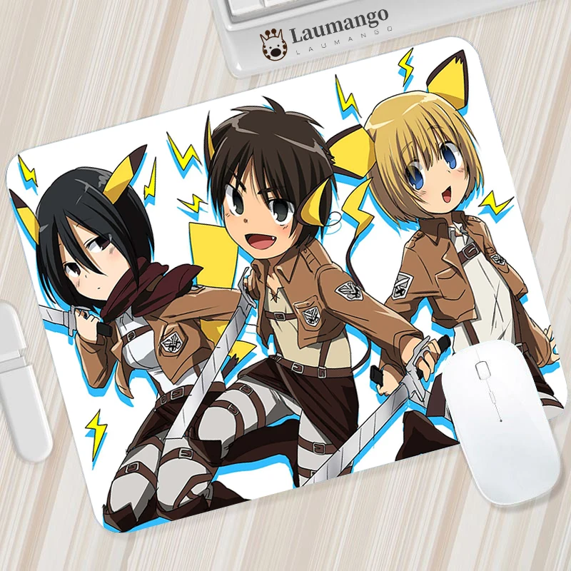 

Attack On Titan Small Anime Mouse Pad Gaming Mousepad Pc Accessories Keyboard Mat Desk Protector Deskmat Kawaii Cute Mause Pads