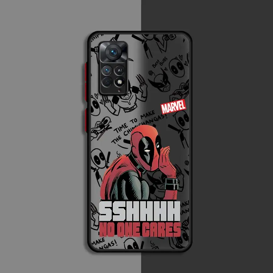 Marvel Comic Deadpool Phone Case for Xiaomi Redmi Note 11 Pro 5G 12S 11S 12 13 ProPlus 10S 10 7 9 8 9S Cover