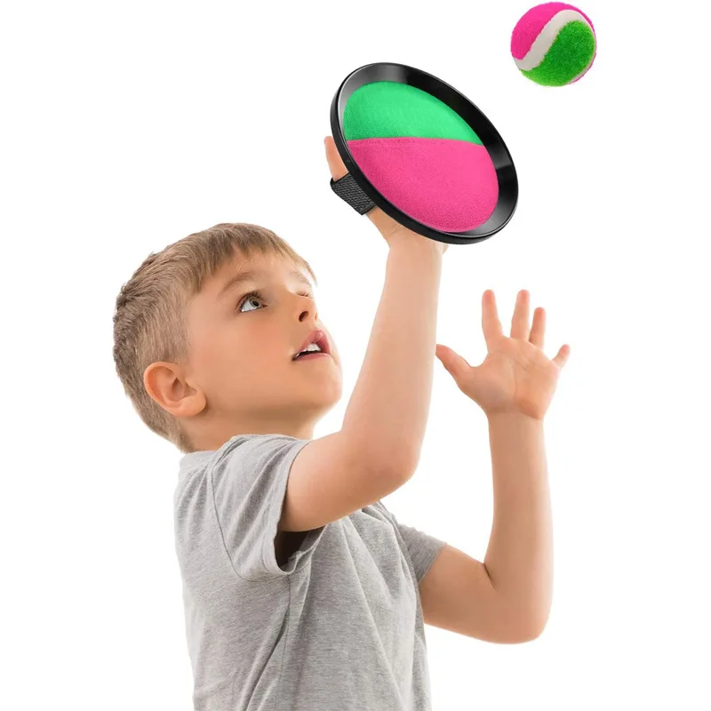

1Set Target Racket Sticky Ball Suction Cup Beach Throwing Ball Outdoor Parent-child Interactive Entertainment Toy Kid Toys Gifts