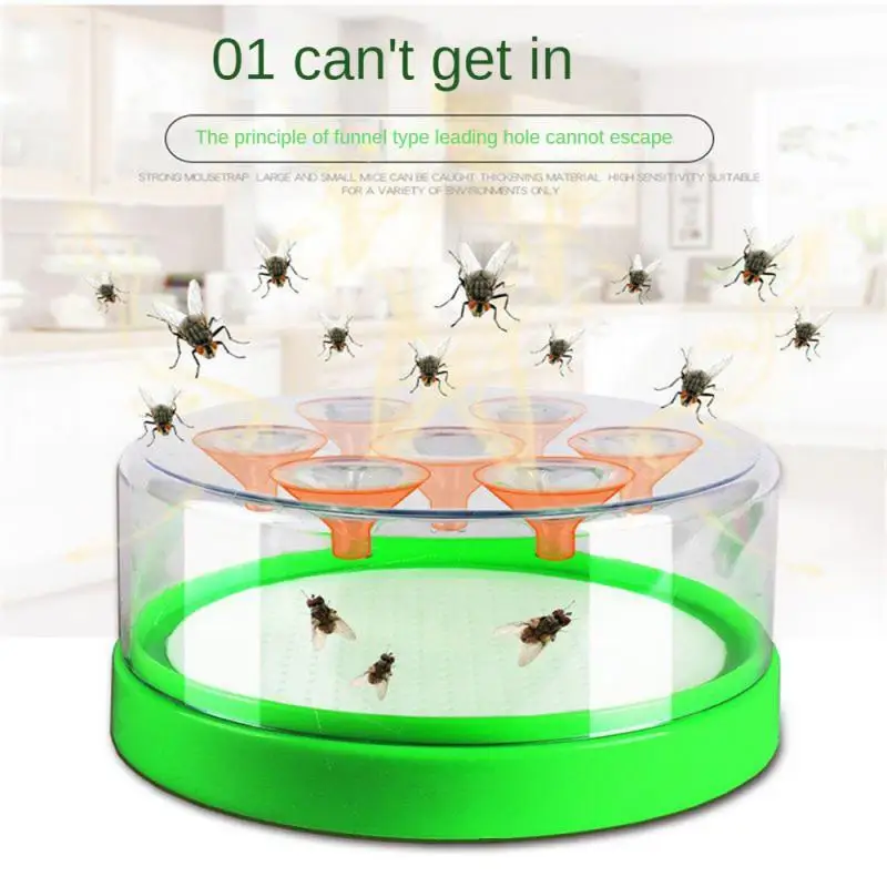 

Flycatcher Single Fall-proof Multisite Application Durable Containing Bait Fly Trap Device Pest Reject Fly Trap Green Indoor