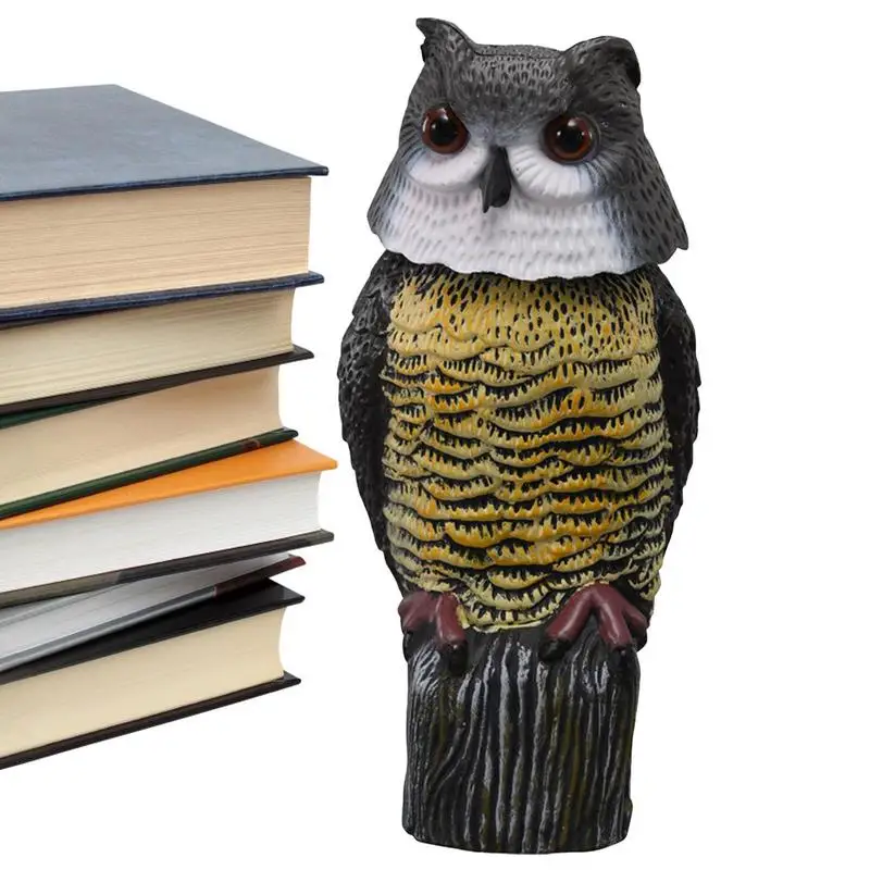 

Owl Animal Figure Realistic Fake Owl Garden Decor Multi Function Garden Statue To Effectively Protect Backyard Pond Farm From