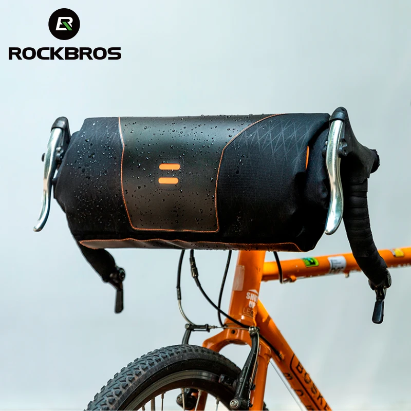 

ROCKBROS Bike Front Tube Bag Waterproof MTB Road Bicycle Handlebar Basket Pack Cycling Front Frame Pannier Bicycle Accessories