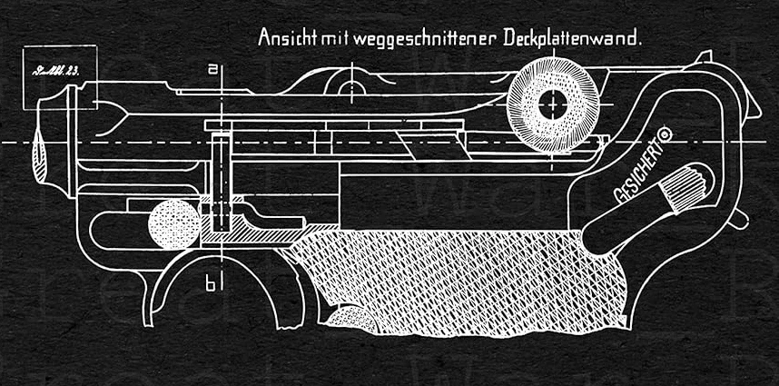 Лакированная футболка с немецким пистолетом Luger Parabellum времен Второй мировой