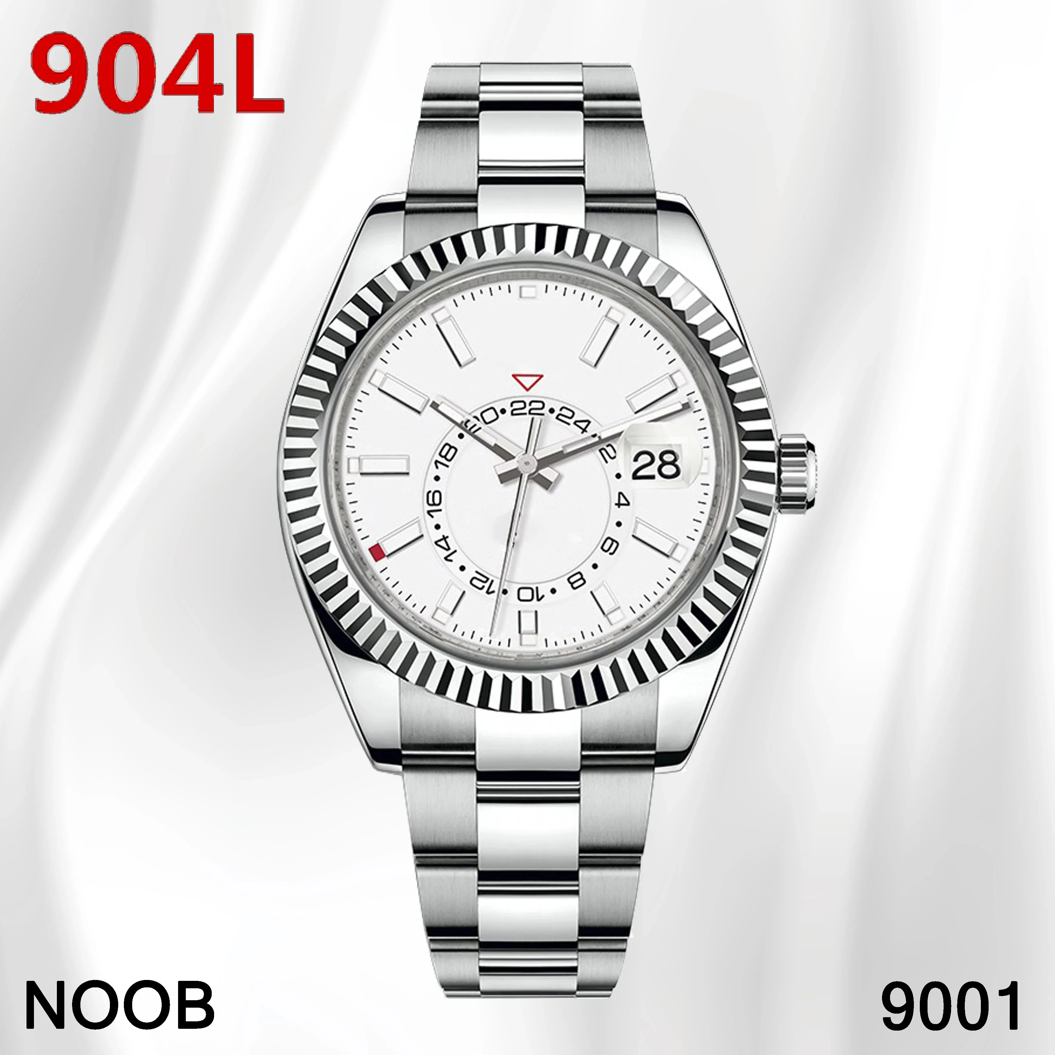 Top Quality 904L Stainless Steel Sapphire Crystal Sapphire Crystal Automaitc Movement Waterproof ETA2813 Man Wristwatches