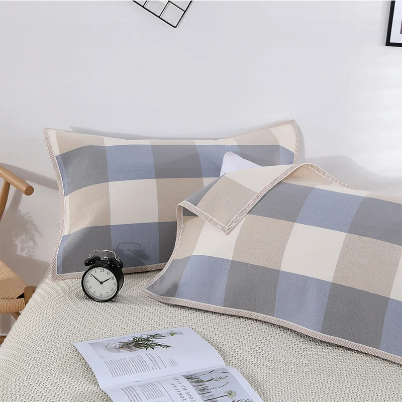 Наволочка из старой грубой ткани холщовая подушка шарф одинарный дышащий