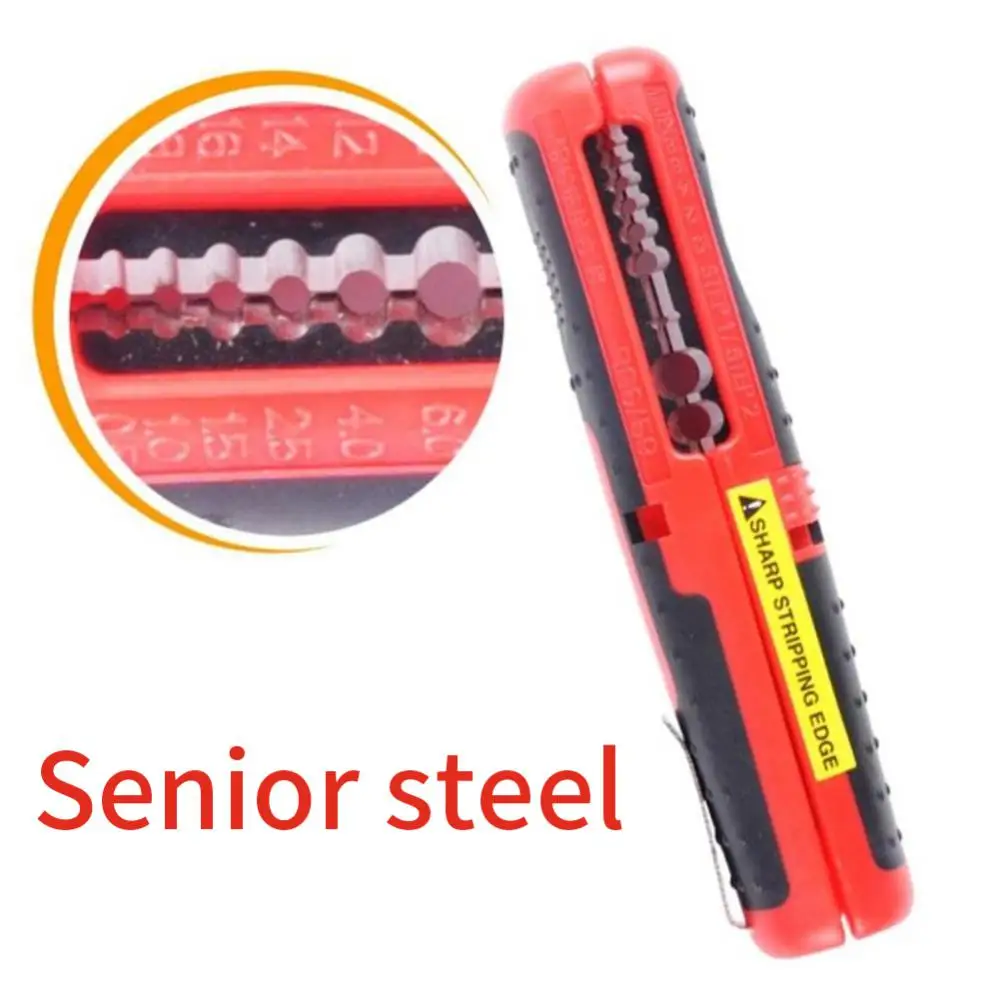 

Automatic Wire Stripper with Clamp Portable Electric Wire Stripping Tool Cutter Pliers RG59 RG6 Coaxial Cable Stripper Hand Tool