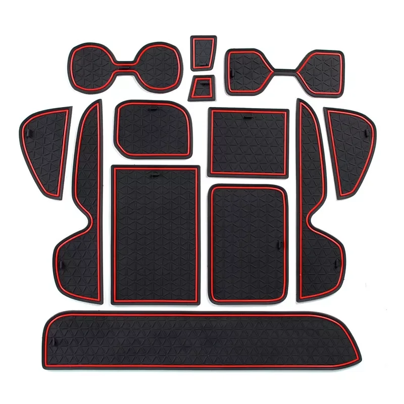 

Rubber Mat Door Mat for Hyundai Creta Ix25 2017 - 2019 Anti-Slip Cup Pad Interior Decoration Styling Gate Slot Pad Mats