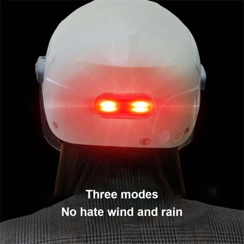 

Portable Outdoor Bicycle Tail Light Motorcycle Helmet Light Warning Light Night Riding Lamp USB Charging Waterproof Flashlight