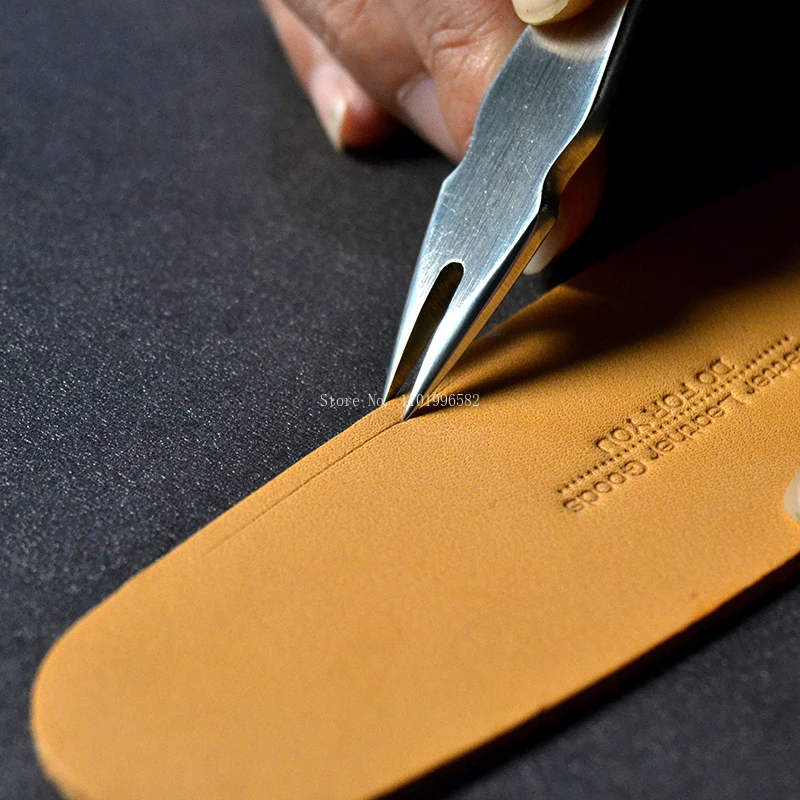 

New Type of Spacing Gauge Leather Marking Process Accessory DIY Leather Handicraft Fixed Distance Polishing Auxiliary Tool